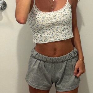 Brandy Melville Skyler Floral Lace Camisole